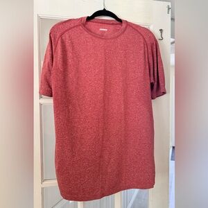 lululemon athletica Heathered Pink Short Sleeve Crew